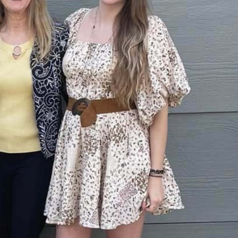 Three Bird Nest All My Love Bubble Sleeve Dress
